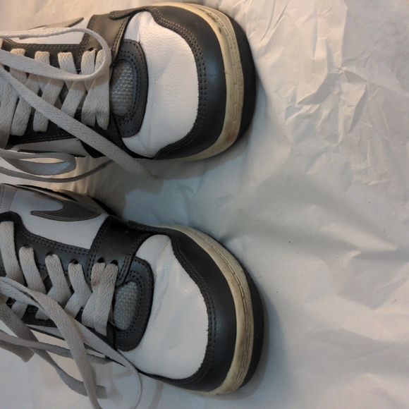 Nike Force Sky High White Silver 8 Wedge Sneakers 629746-103 - Picture 8 of 11